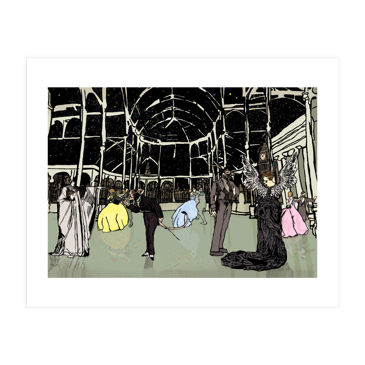 New Years Eve London 1884 (Print Only)