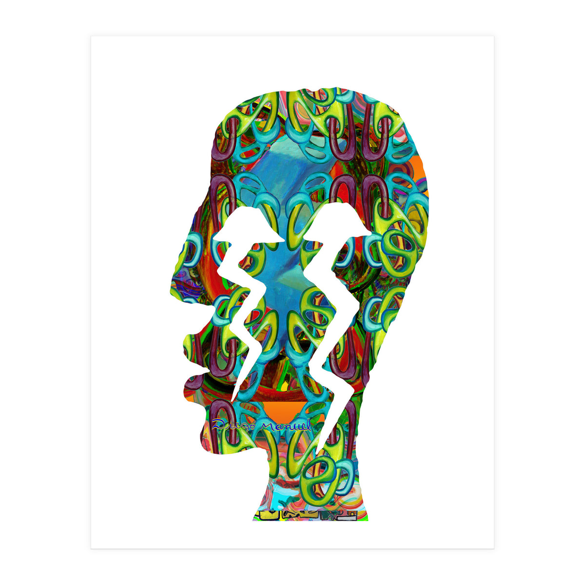 Perfil Con Rayos 4 (Print Only)
