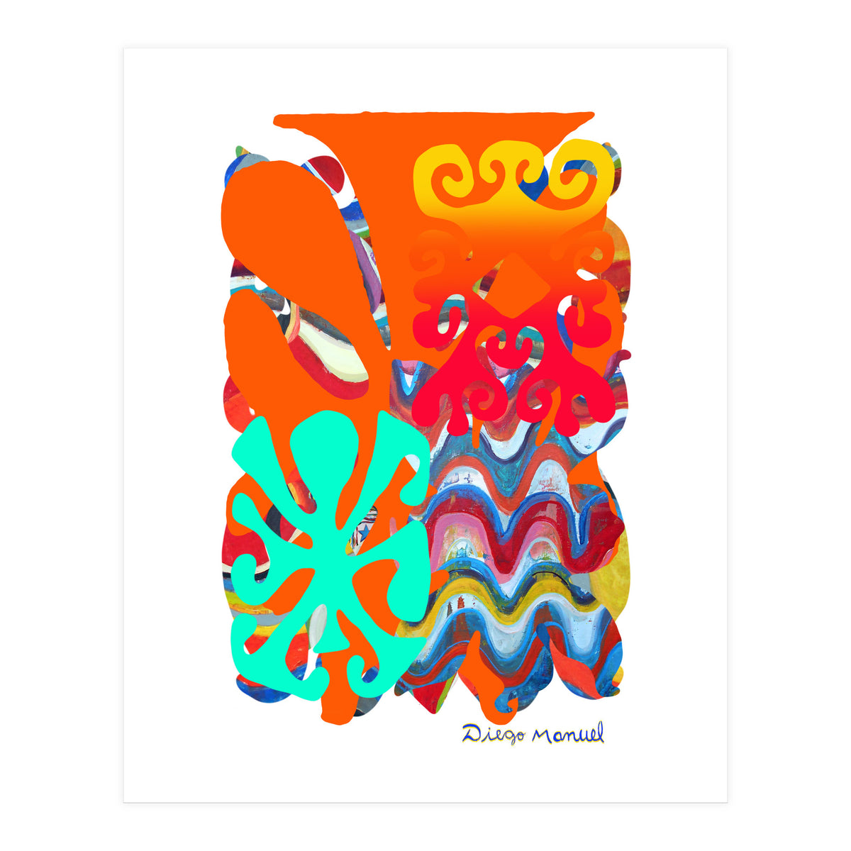 Pop Abstract Asimetrico 6 Copia (Print Only)