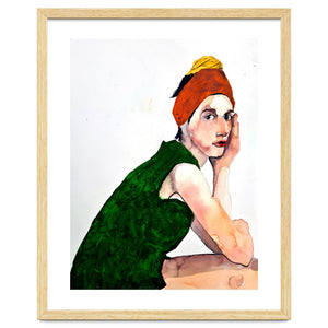 Untitled #86 - Woman in green by Marc A. Burns