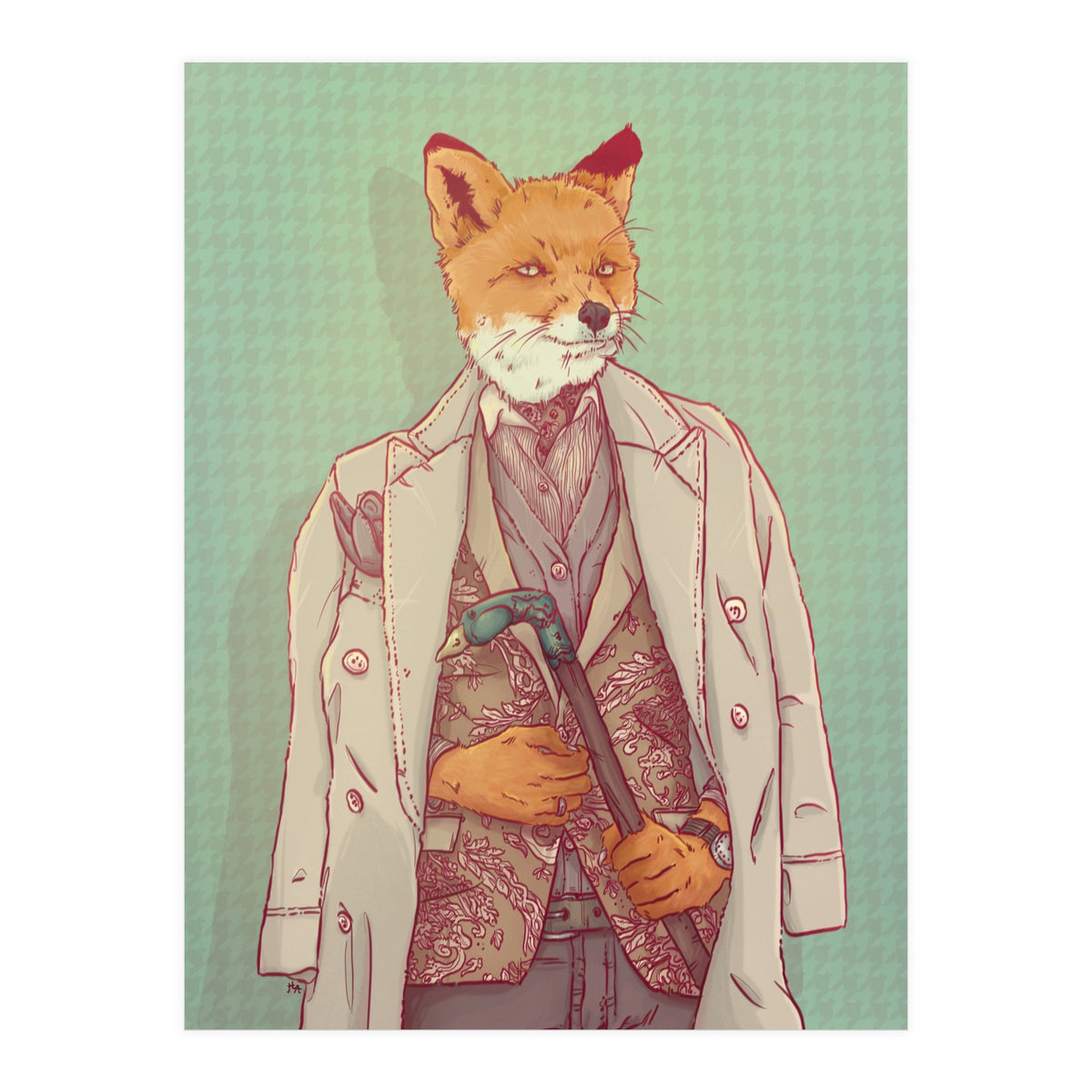 Jay the Fox (Print Only)