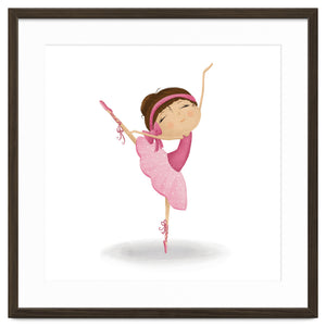 Adorable Ballerina Nursery Print by Macks Illustrations