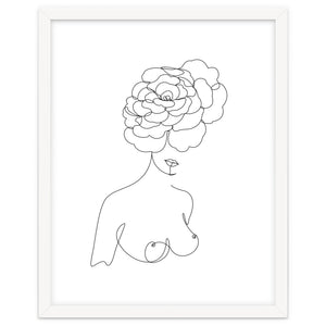 female flower line-b by Doriscici