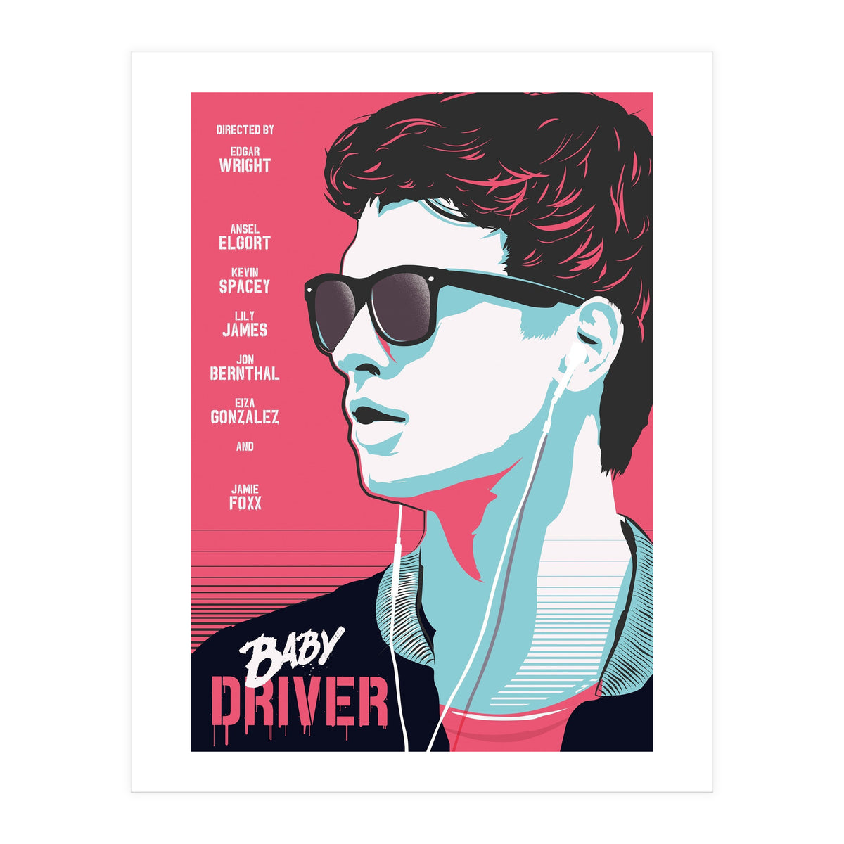 Baby Driver movie poster (Print Only)