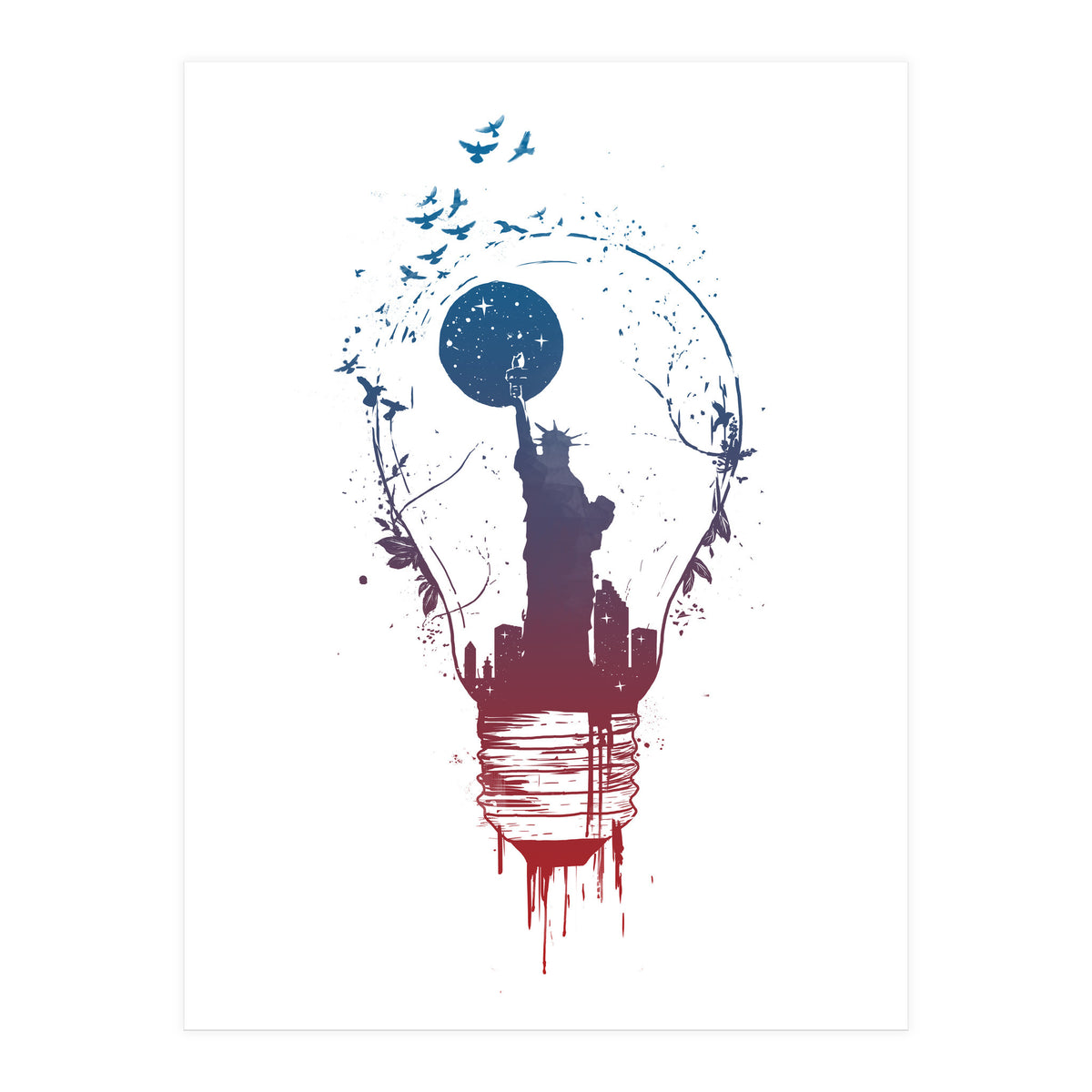Big City Lights Ii (Print Only)