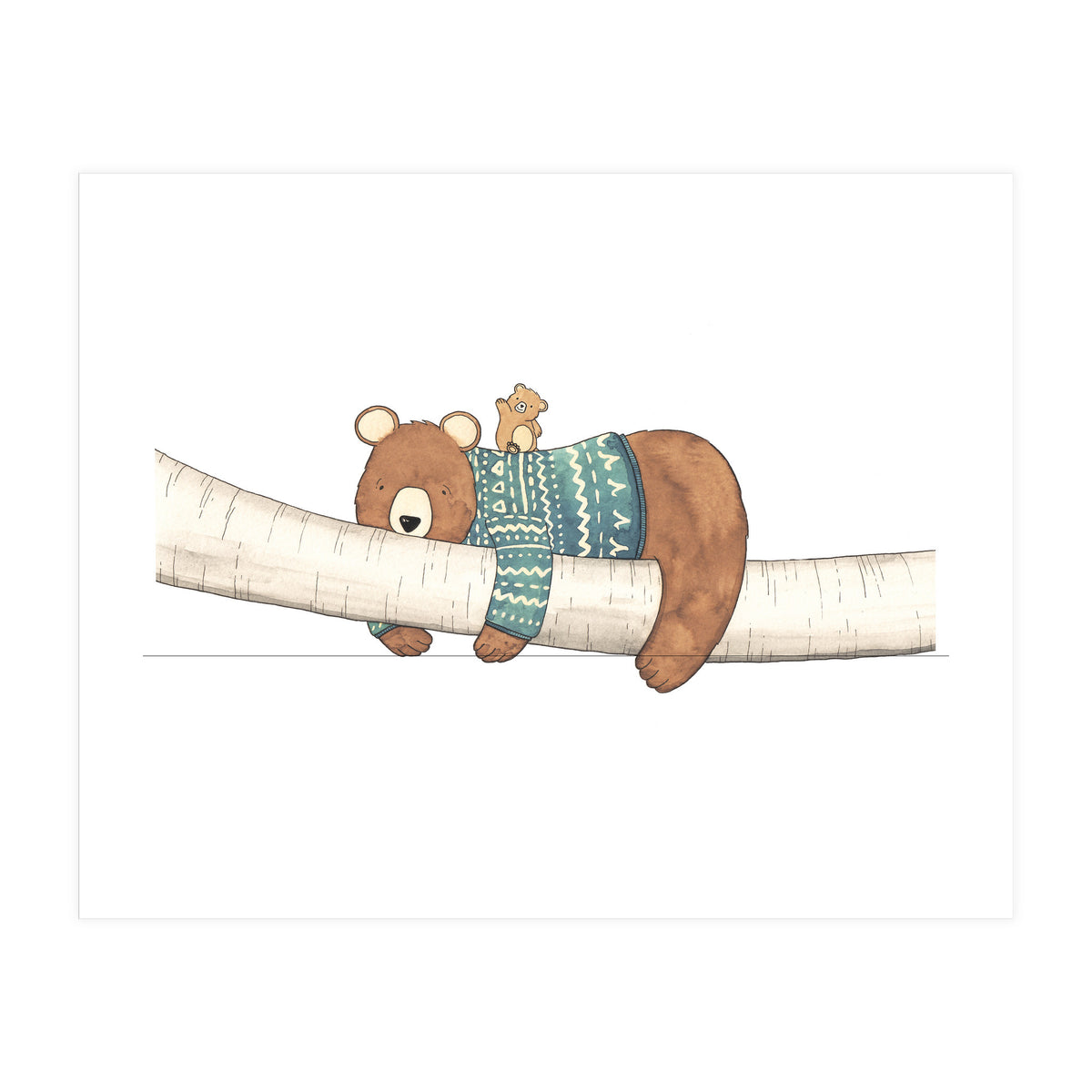 Tired Bear, Lively Bear (Print Only)