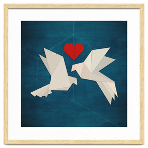 Origami love birds by Sybille Sterk