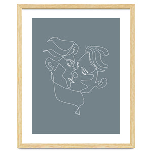 gay love line art-blue by Doriscici