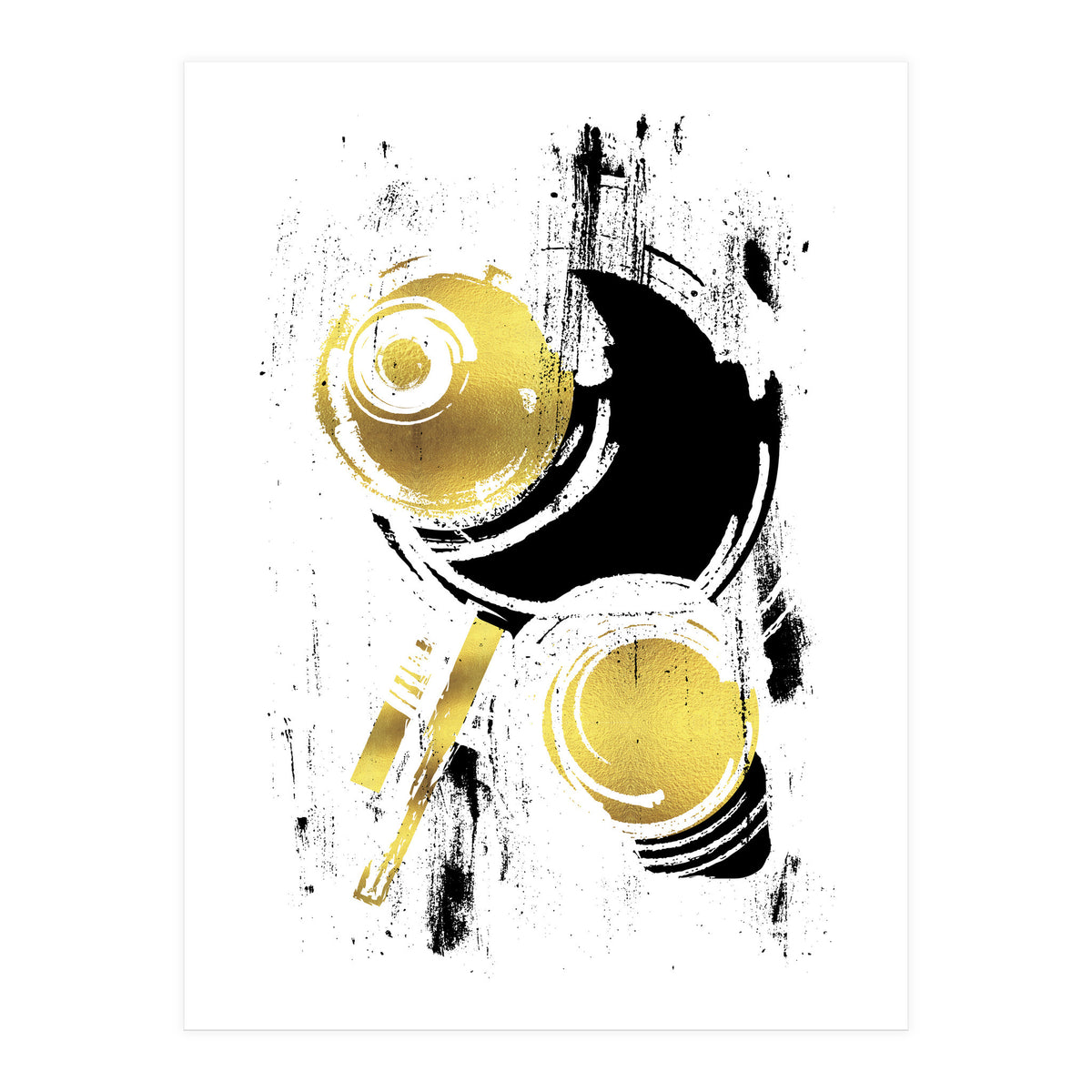 Abstract Painting No. 38 | gold (Print Only)