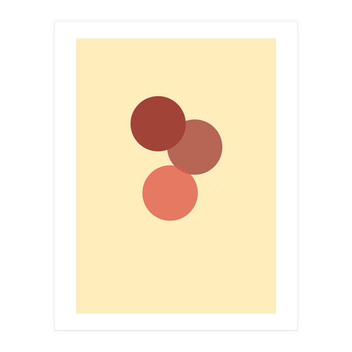 Red circles abstract (Print Only)