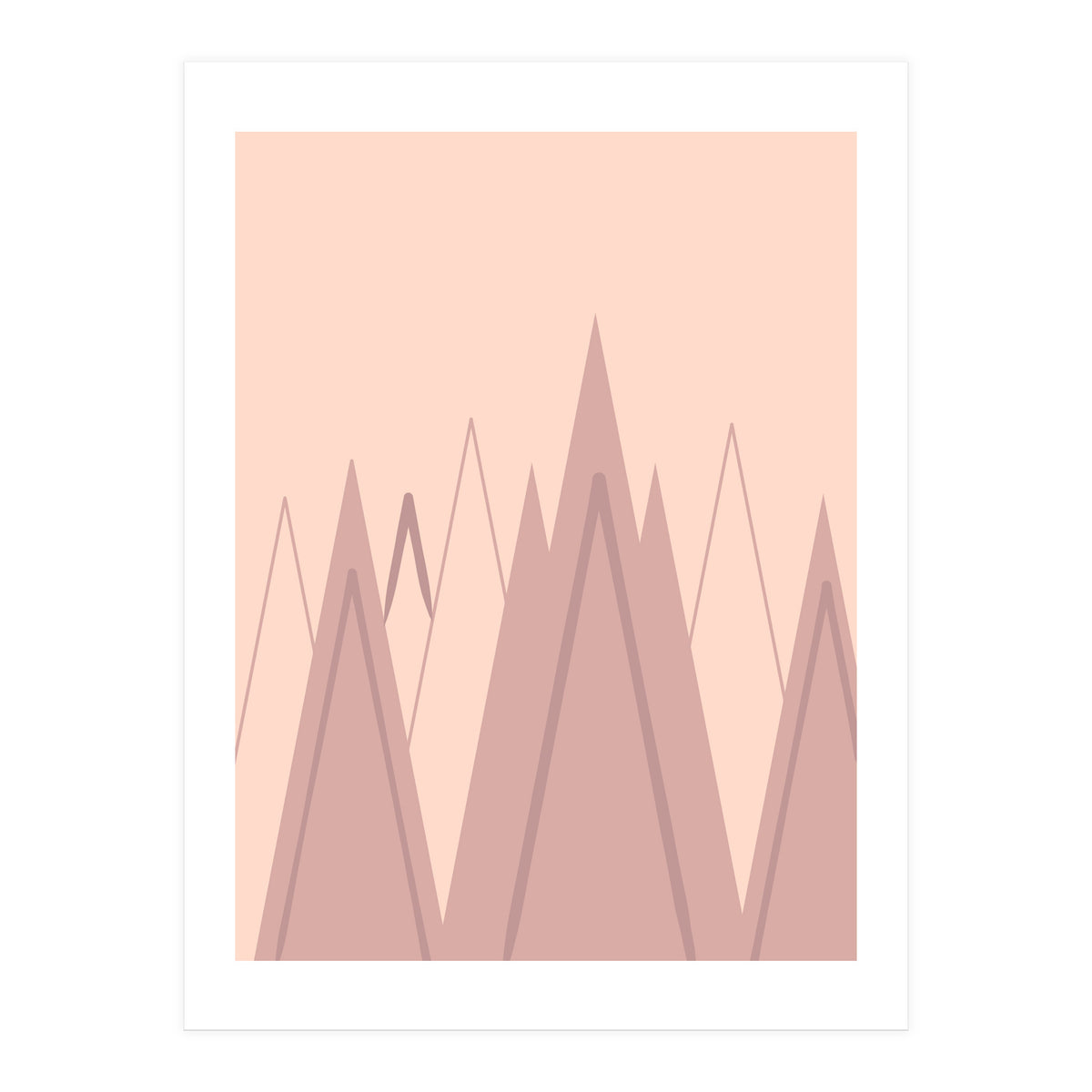 Pink mountains (Print Only)