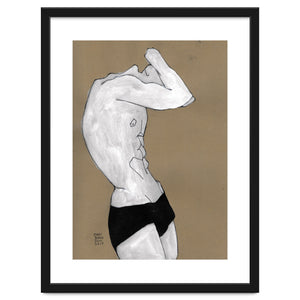 Untitled #41 - Man in black shorts by Marc A. Burns