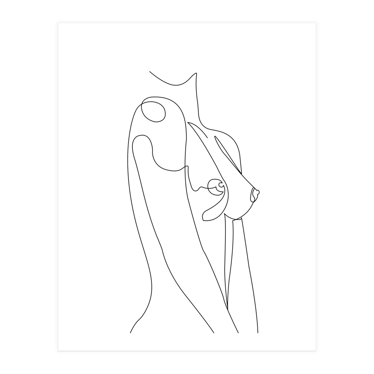 female chest line (Print Only)