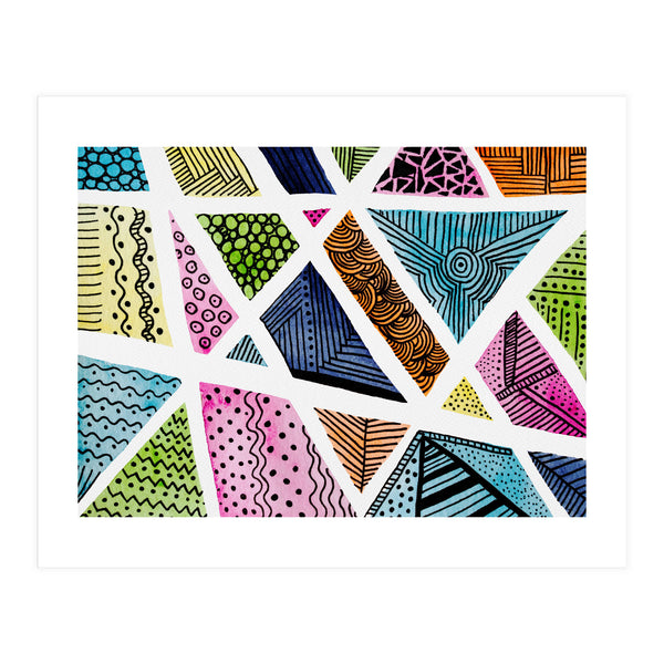 Geometric doodle pattern (Print Only)