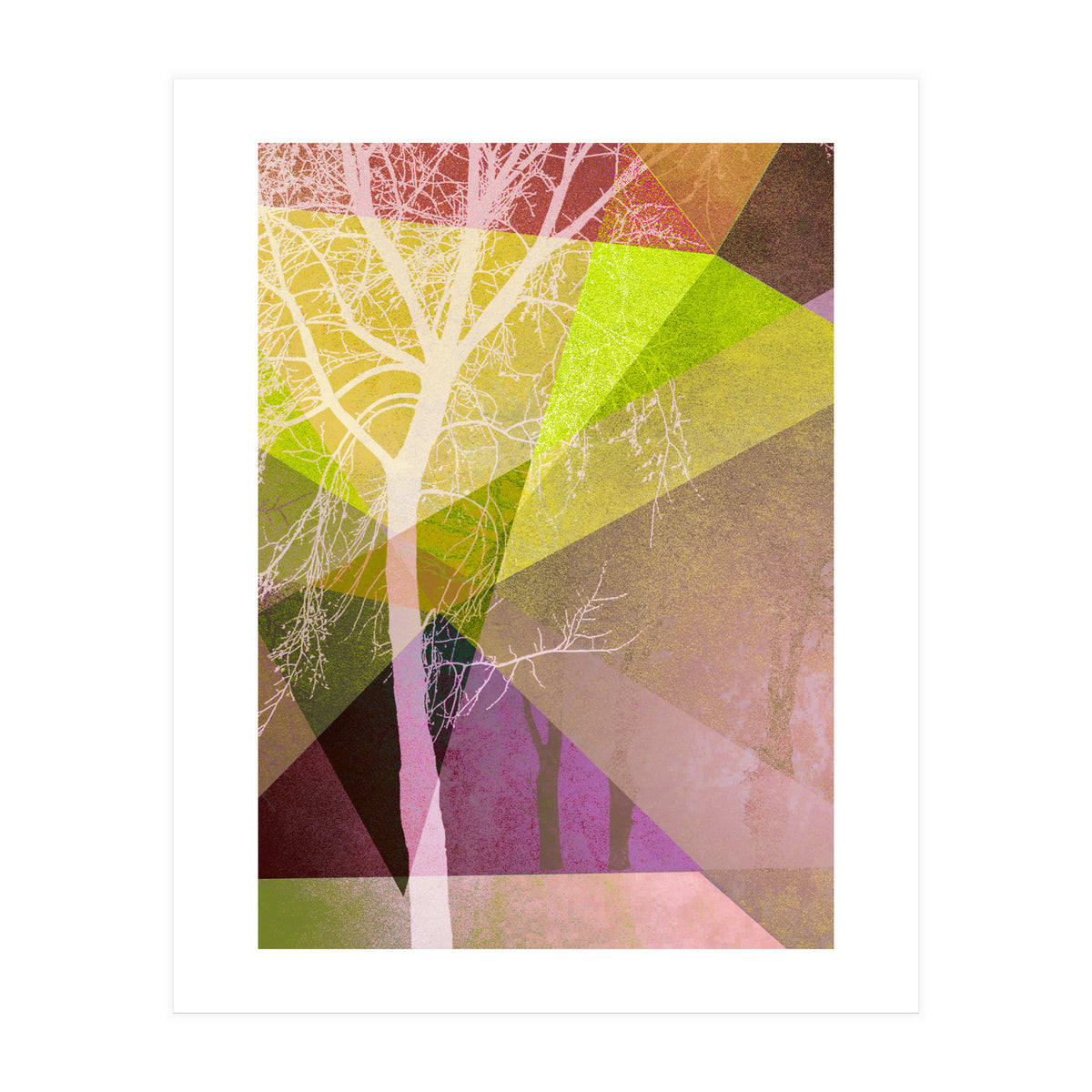 P22 Trees And Triangles (Print Only)