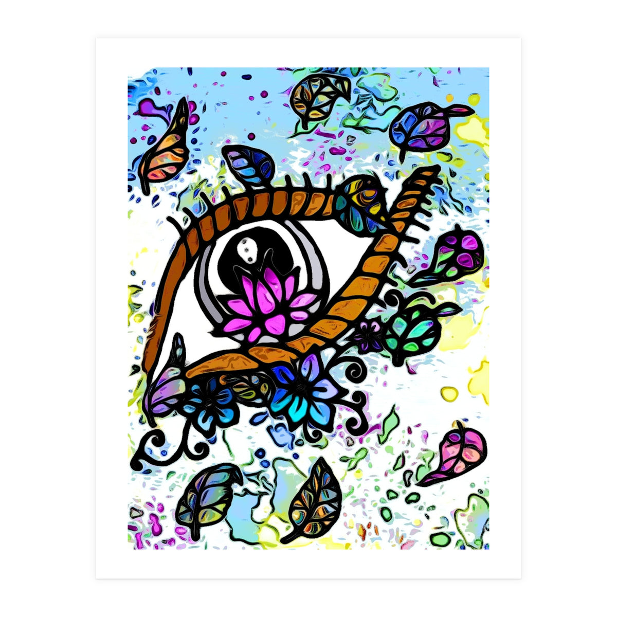 Falling Lotus Eye (Print Only)