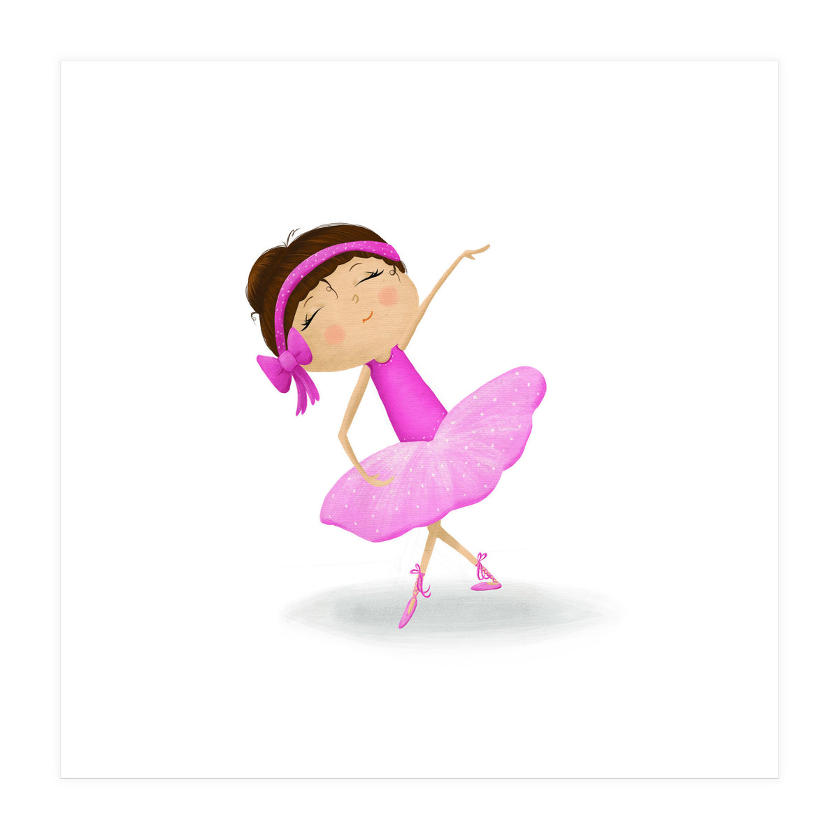 Adorable Ballerina Nursery Print (Print Only)