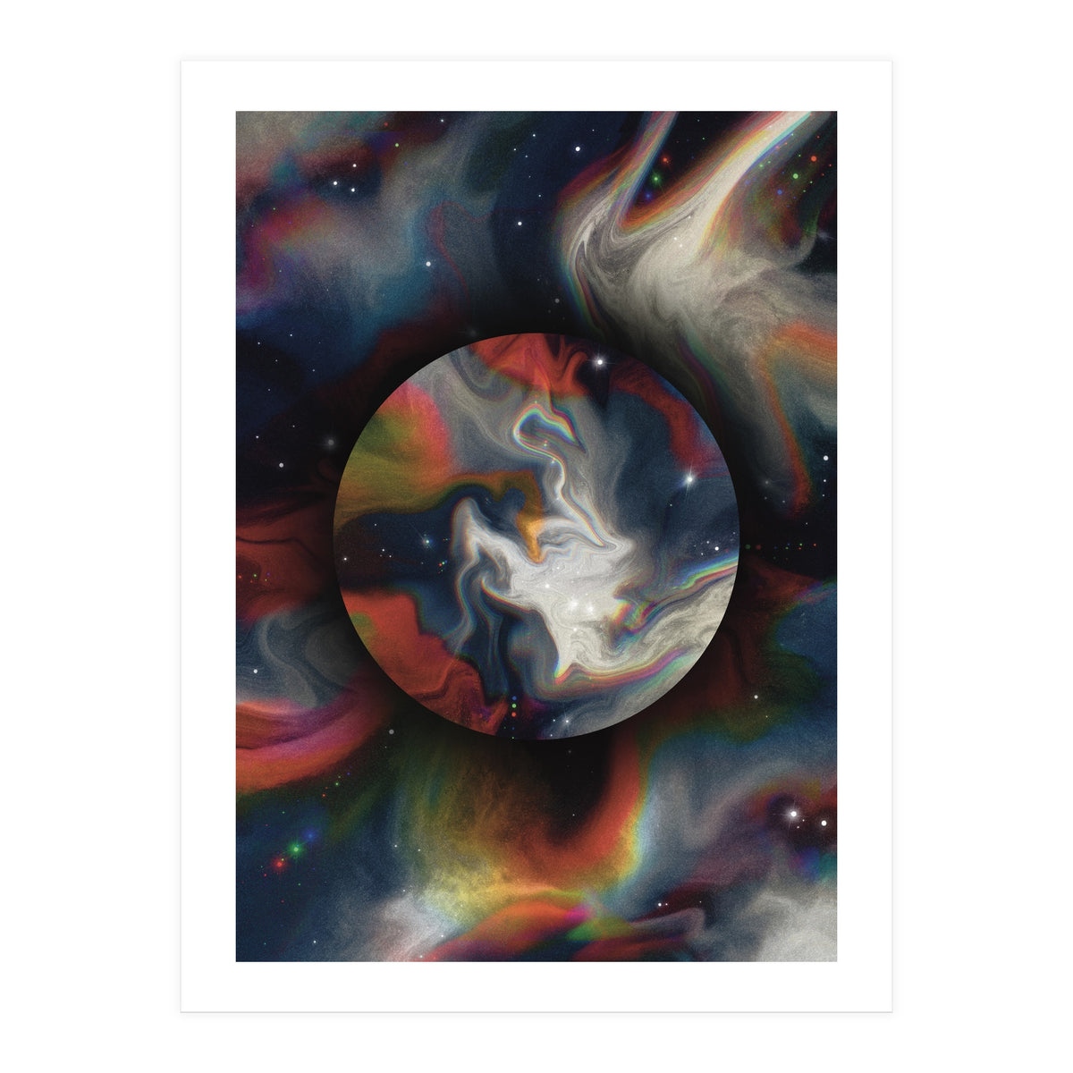 Planet Space Marble Black Hole (Print Only)