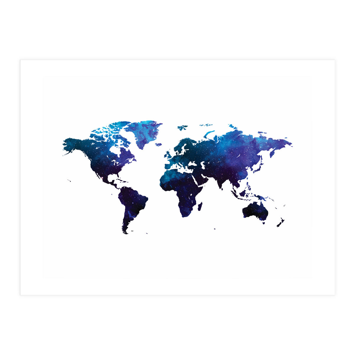 Galaxy World Map (Print Only)