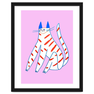 Stripey Cat by Ashley Percival