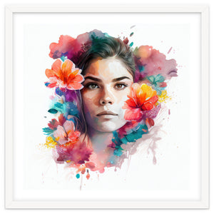 Watercolor Tropical Woman #13 by Chromatic Fusion Studio