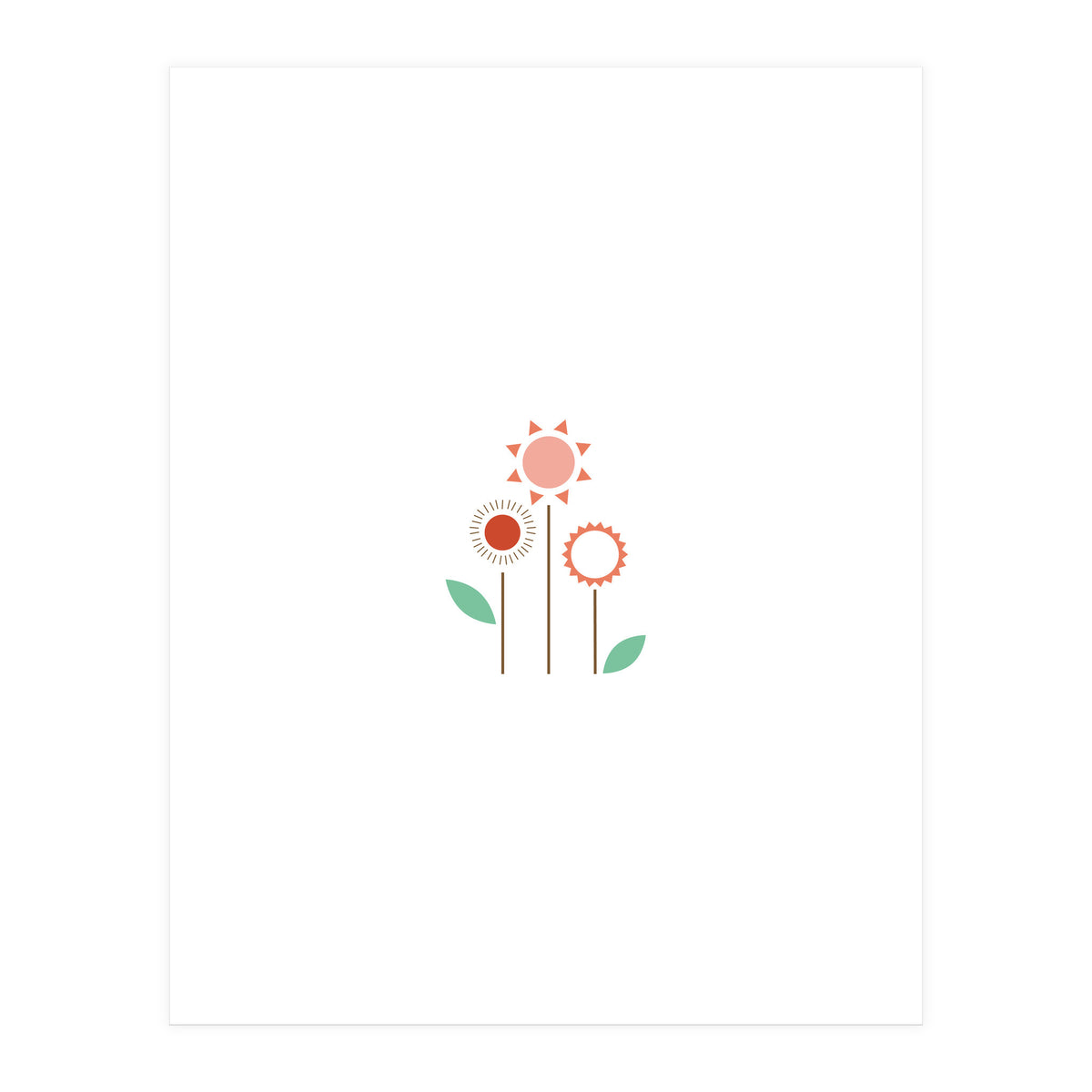 Sun And Flower On My Wall Rgb (Print Only)