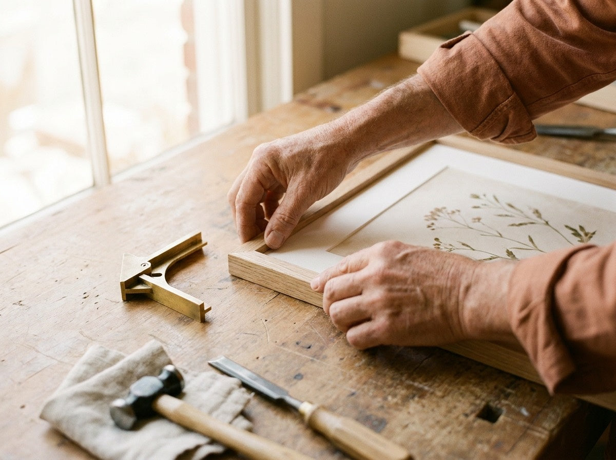 Hand-framed, gallery-true