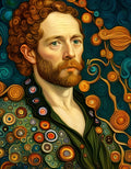 Klimt van Gogh portrait