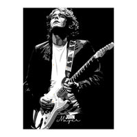 John Mayer American Musician Legend in Grayscale (Print Only)