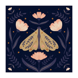 Moth And Flowers  (Print Only) thumbnail