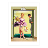 Pinup Sexy Girl Had Accident While Leaving The Elevator (Print Only) thumbnail