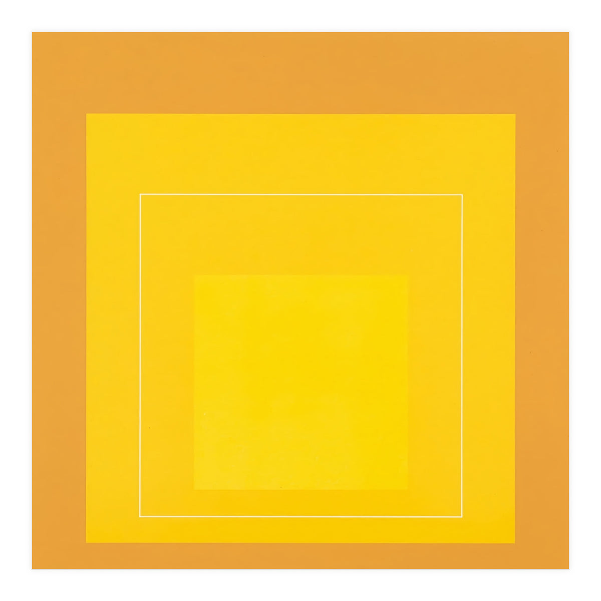 JOSEF ALBERS - HOMAGE TO THE SQUARE ORANGE YELLOW  (Print Only)