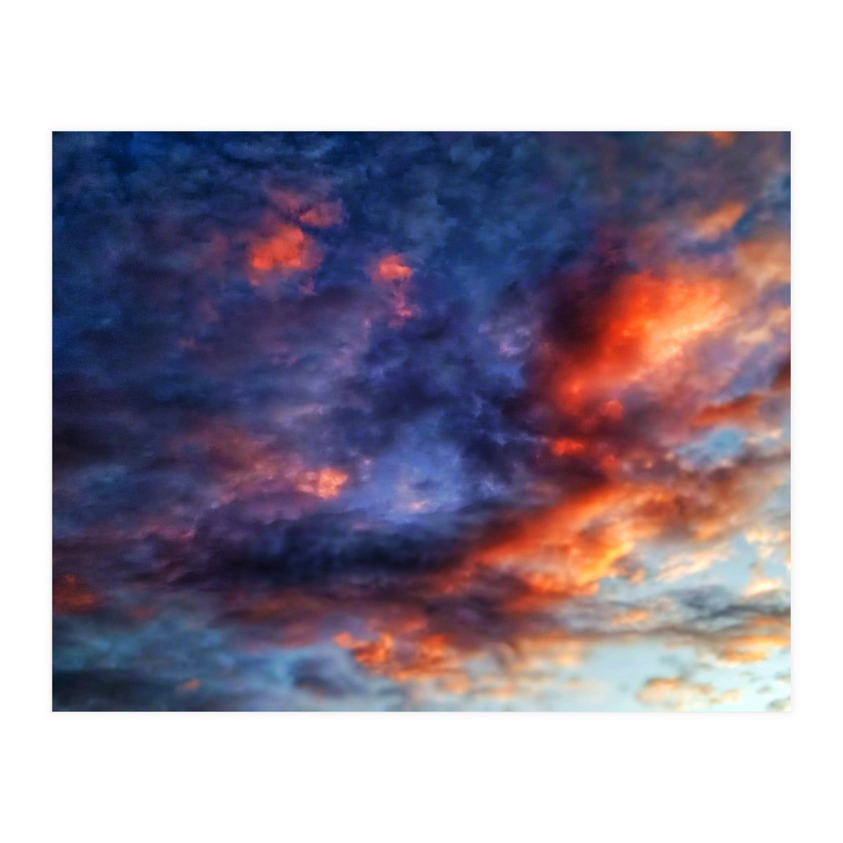 Cloudy sky at sunset  (Print Only)