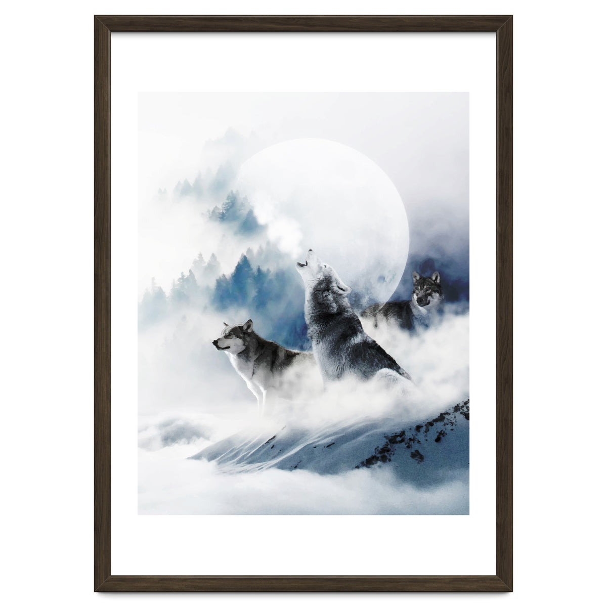 Winter Wolves, Wildlife Wolf Wild Dogs, Snow Full Moon Animals Photography Love Digital