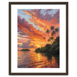 Impressionist Tropical Sunset Over Paradise Island thumbnail