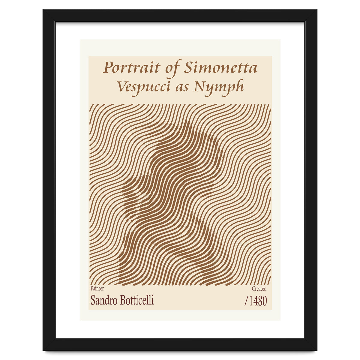 Portrait Of Simonetta Vespucci As Nymph – Sandro Botticelli (1480)