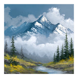 Majestic Peaks in Morning Mist (Print Only) thumbnail