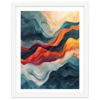 Abstract Flowing Mountain Landscape