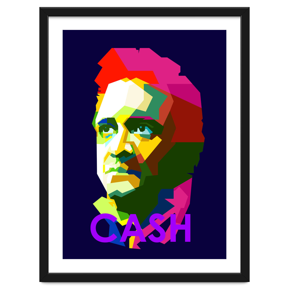 Johnny Cash Country Singer Pop Art WPAP