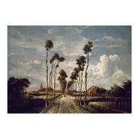 'The Avenue at Middelharnis', 1689, Oil on canvas, 103 x 141 cm. (Print Only)