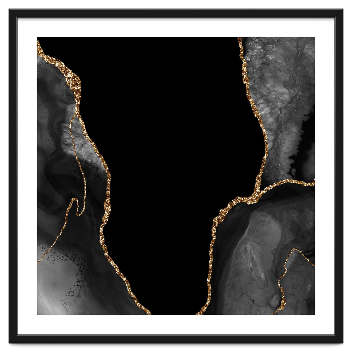 Black & Gold Agate Texture 03