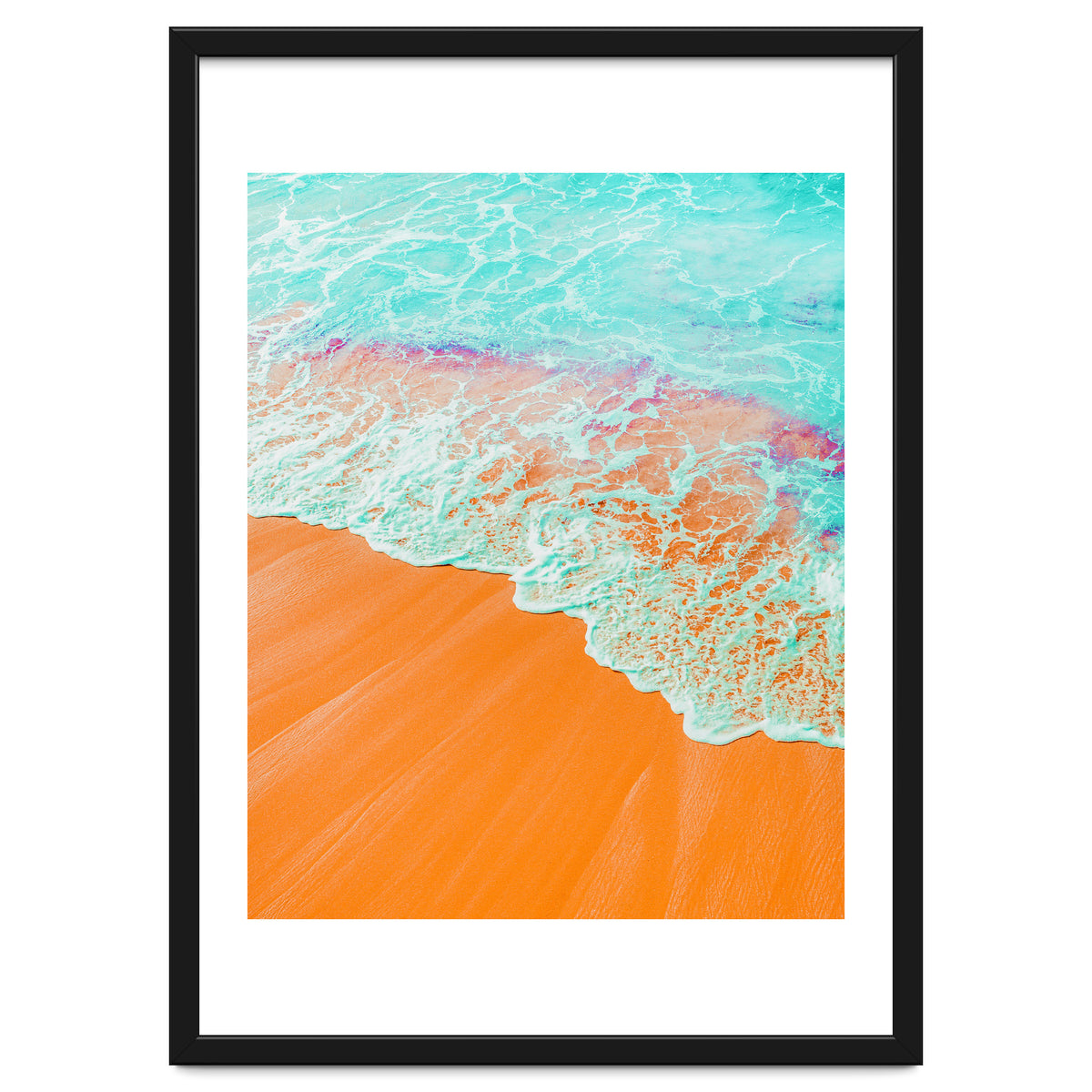 Coral Shore, Ocean Beach Photography, Summer Sea Sand Waves