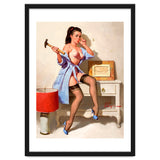 Hot Pinup Girl With A Hammer thumbnail