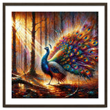 Majestic Peacock In Enchanted Forest thumbnail