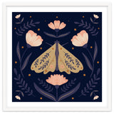 Moth And Flowers thumbnail