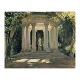 THE VILLA ADRIANA OF TIVOLI (ROME) - 1926 - OIL ON CANVAS - 0.60 X 0.70 M. (Print Only) thumbnail