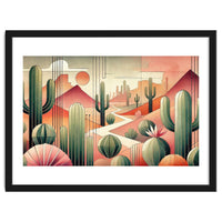 Art Deco Desert Cacti