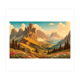 Vintage Dolomites Poster, Italy (Print Only) thumbnail