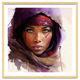 Amethyst Hood Tuareg Woman Portrait thumbnail