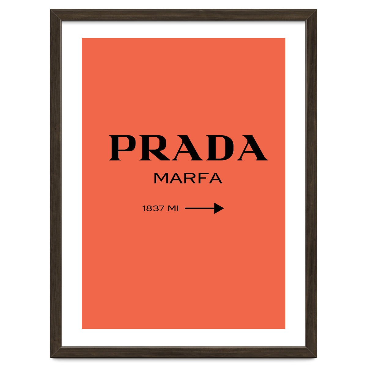 Prada Marfa, Fashion Sign Poster, Chic Decor,
